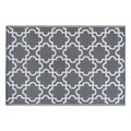 Made4Mansions Gray Lattice Outdoor Rug 4X6 Ft MA2567092